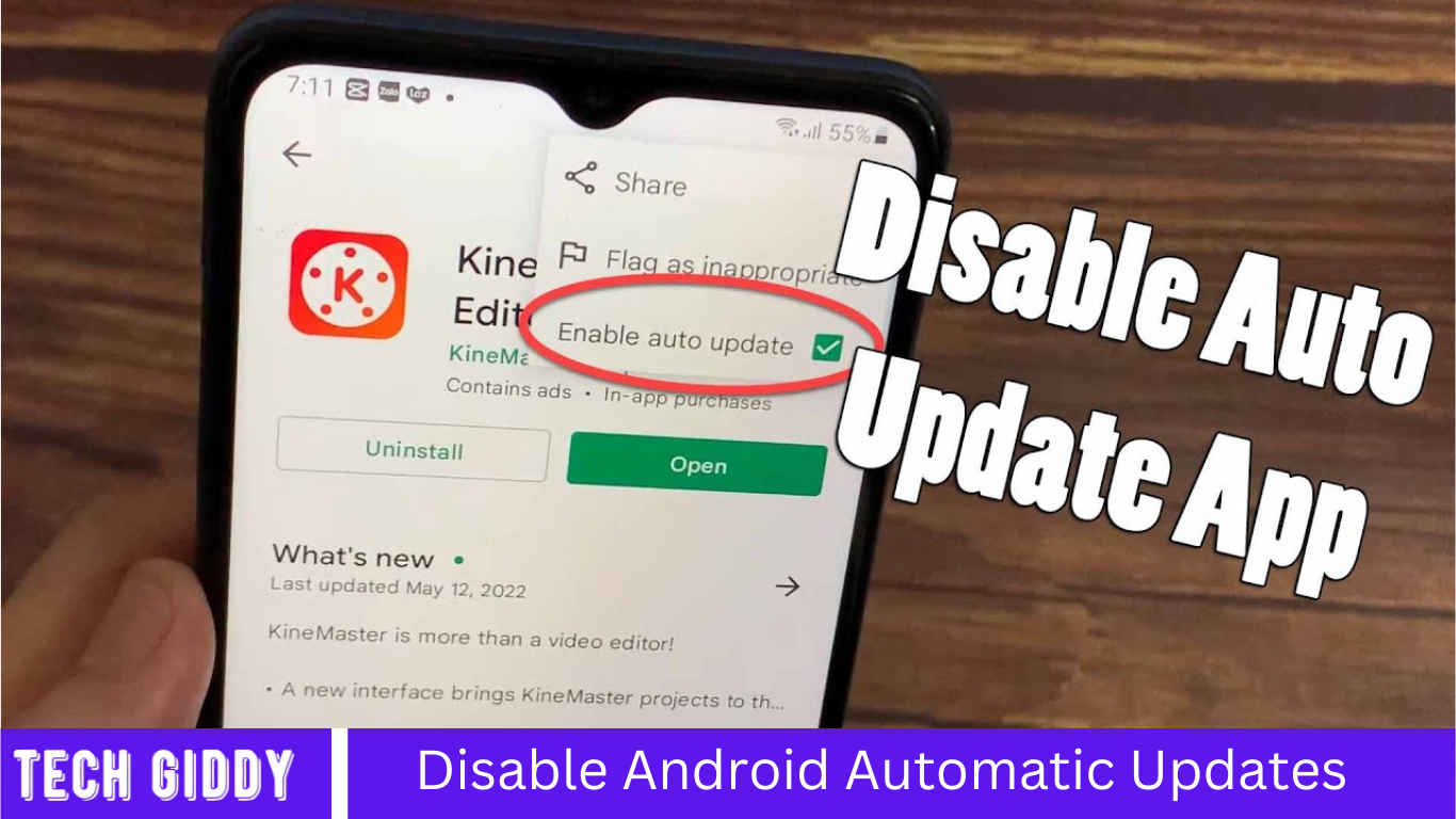Disable Android Automatic Updates
